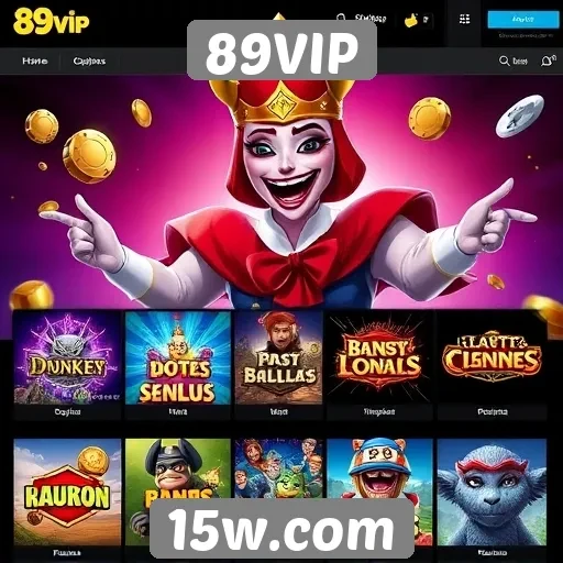 Exploração das opções de jogos no site 89VIP